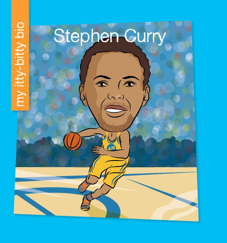 Cover image of Stephen Curry (My Early Library: My Itty-Bitty Bio) by Katlin Sarantou. Illustrated by Jeff Bane.