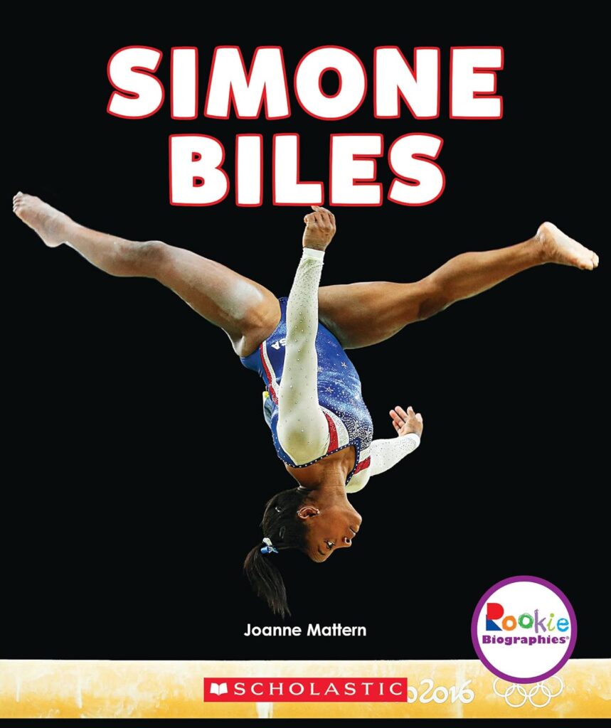 Cover image of Simone Biles: America's Greatest Gymnast (Rookie Biographies) Written by Joanne Mattern