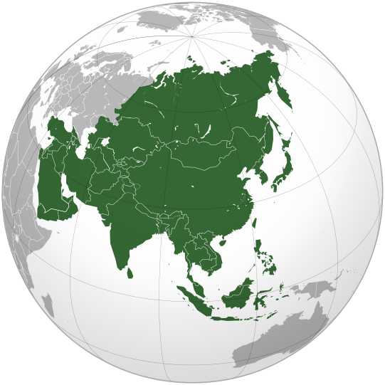 Map of Asia, photo credit Koyos + Ssolbergj